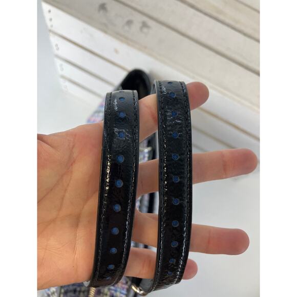 COACH F17699 MULTI COLOR TWEED, PATTON LEATHER SHOULDER BAG - Picture 6 of 16